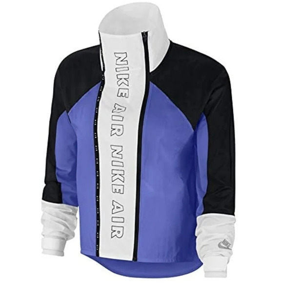 NIKE AIR size XS Moto Full-Zip Up Water Repel Running Jacket Sweater CJ1874-010 - Picture 7 of 16